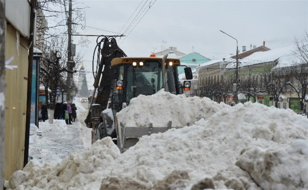 Ежедневно из Тулы вывозят 6500 кубометров снега