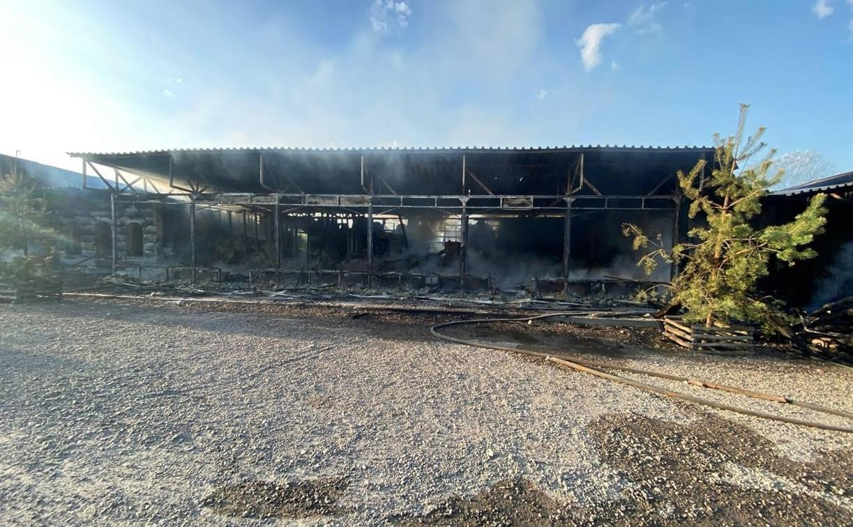 На территории «Усадьбы Александрово» в Кимовске сгорел ресторан