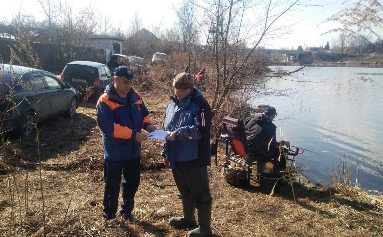 В Тульской области рыбаков оштрафовали за ловлю рыбы на нерестовых водоемах