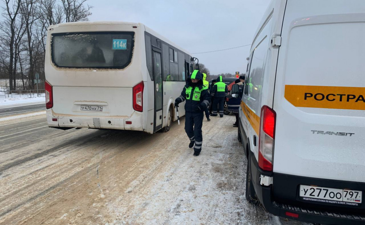 За 11 месяцев в Тульской области произошло 99 ДТП с участием автобусов: 10 человек погибли