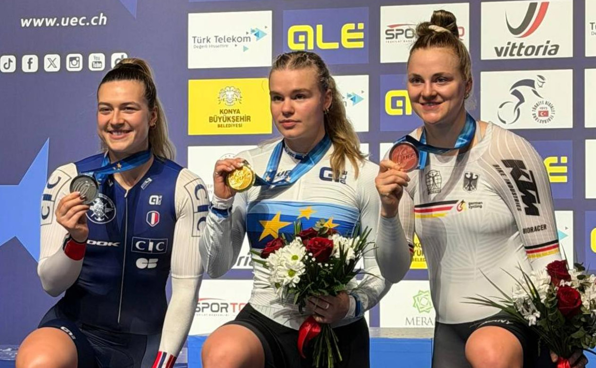 Велогонщица команды «Марафон-Тула» стала чемпионкой Европы