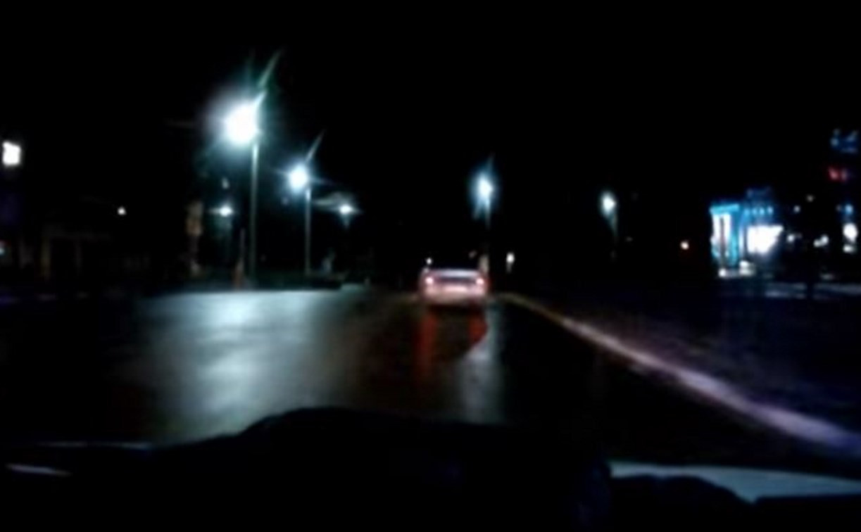 Опубликовано видео ночной погони за пьяной тулячкой 