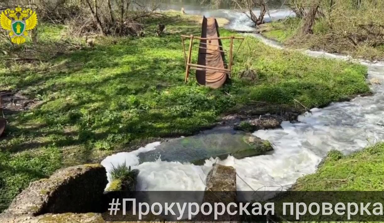 В Ефремовском районе предприятие незаконно сбрасывало сточные воды в реку Красивая Меча