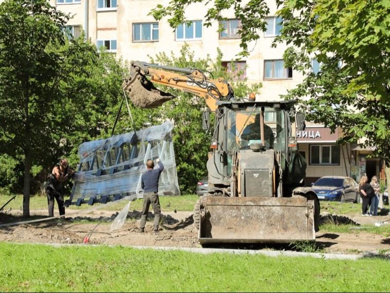 В Туле к октябрю благоустроят сквер «Встреча»