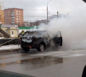 На улице Ложевой сгорел автомобиль 