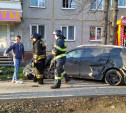 ДТП на ул. Металлургов в Туле: иномарка выехала на тротуар и сбила женщину