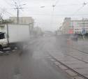 В Туле на улице Советской столкнулись два грузовика