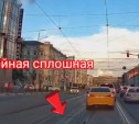 В центре Тулы таксист не захотел ждать очереди на поворот