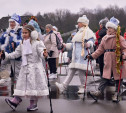 В Центральном парке Тулы состоялся фестиваль «Заход Снегурочек». Фоторепортаж