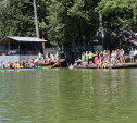 На реке Воронке проходят соревнования по гребле «Семейный Кубок 2024»