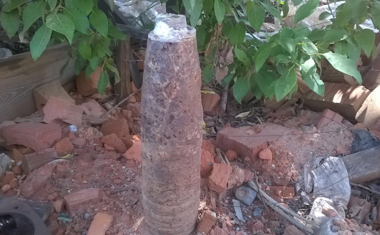 В Щекинском районе уничтожили артиллерийский снаряд времен войны