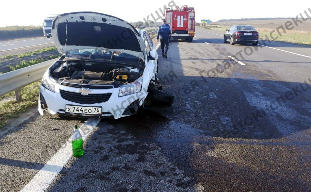 Четыре человека пострадали в улетевшем в кювет Chevrolet на трассе М-4 «Дон» 