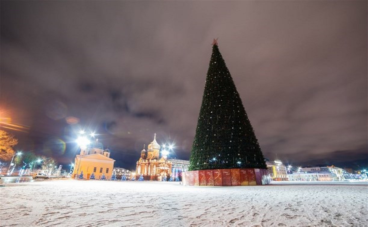 На открытии главной елки города туляков ждет лазерное шоу и фейерверк