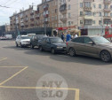 На ул. Советской в Туле снова ДТП-«паровозик»: на этот раз из четырех машин