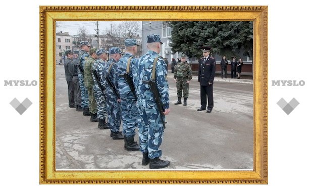 Тульские полицейские отправились в Чечню