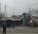 В Щекино сгорели кафе «Дворик» и магазин