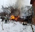 Пожар на улице Оружейной в Туле: фото с места событий