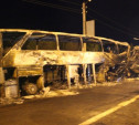 ДТП под Ясногорском: пожар после столкновения грузовика и автобуса попал на видео