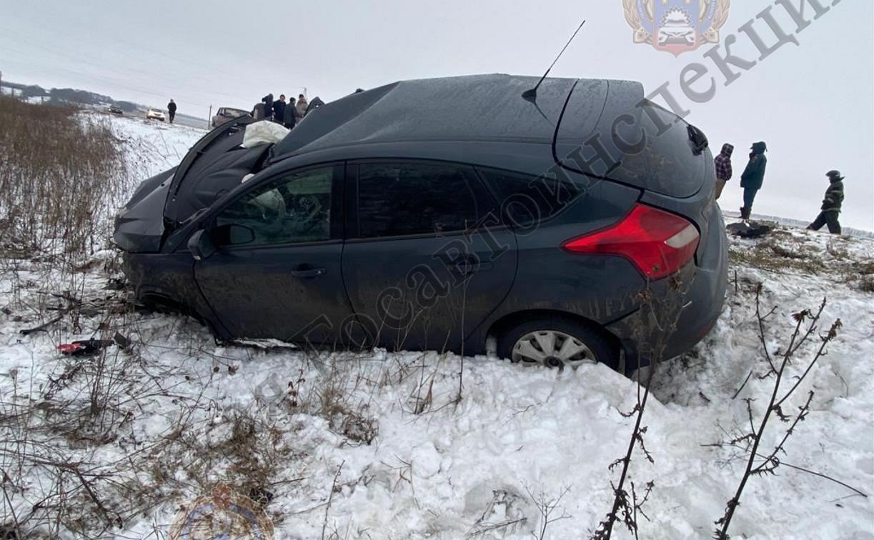 В Ефремовском районе водитель Ford Focus погибла в лобовом столкновении