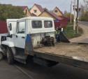 На трассе Тула-Новомосковск в Сергиевском грузовик врезался в ВАЗ