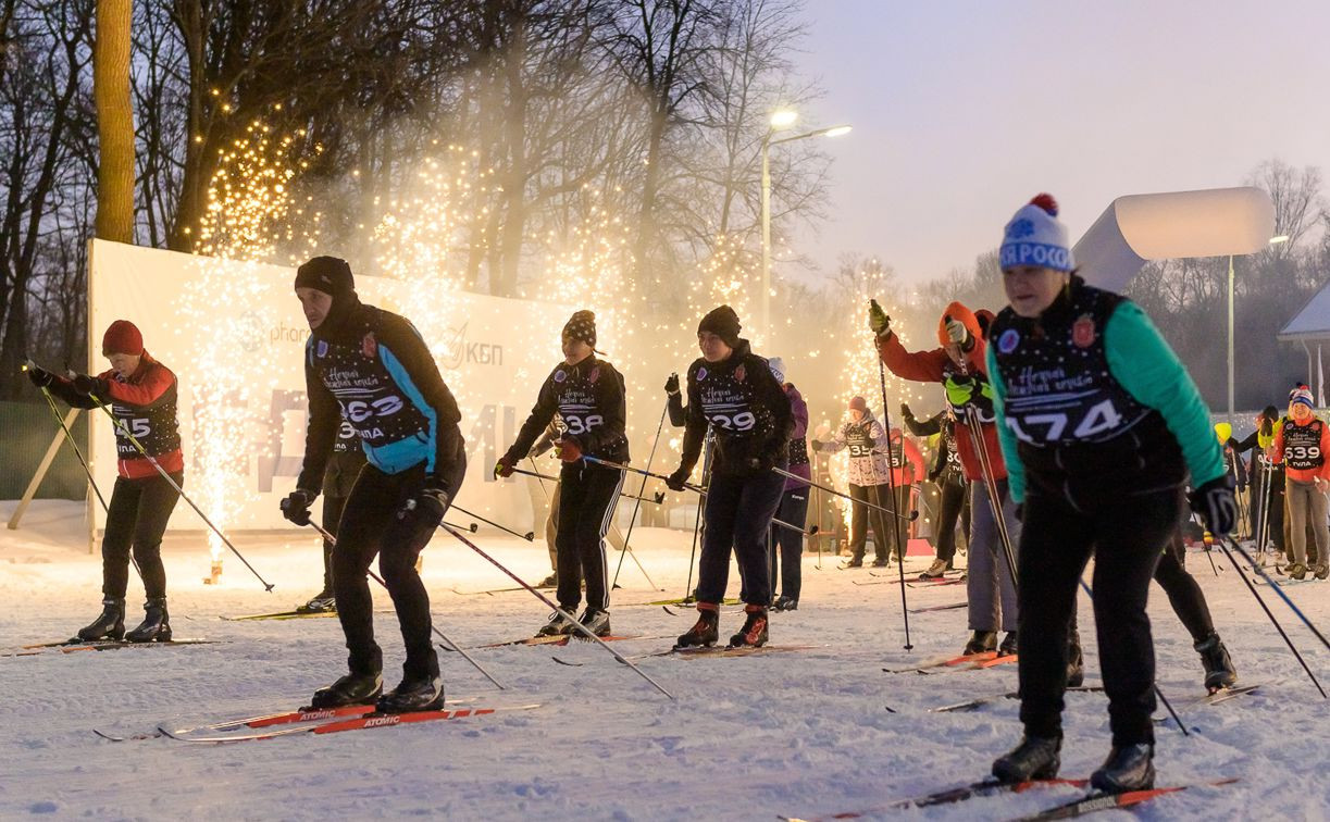 Пятая «Ночная лыжная гонка» в Туле: 700 участников и визит олимпийского чемпиона