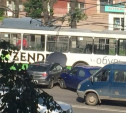 На проспекте Ленина столкнулись три авто и троллейбус