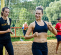 Волейболистки «Тулицы» тренируются в Центральном парке: репортаж