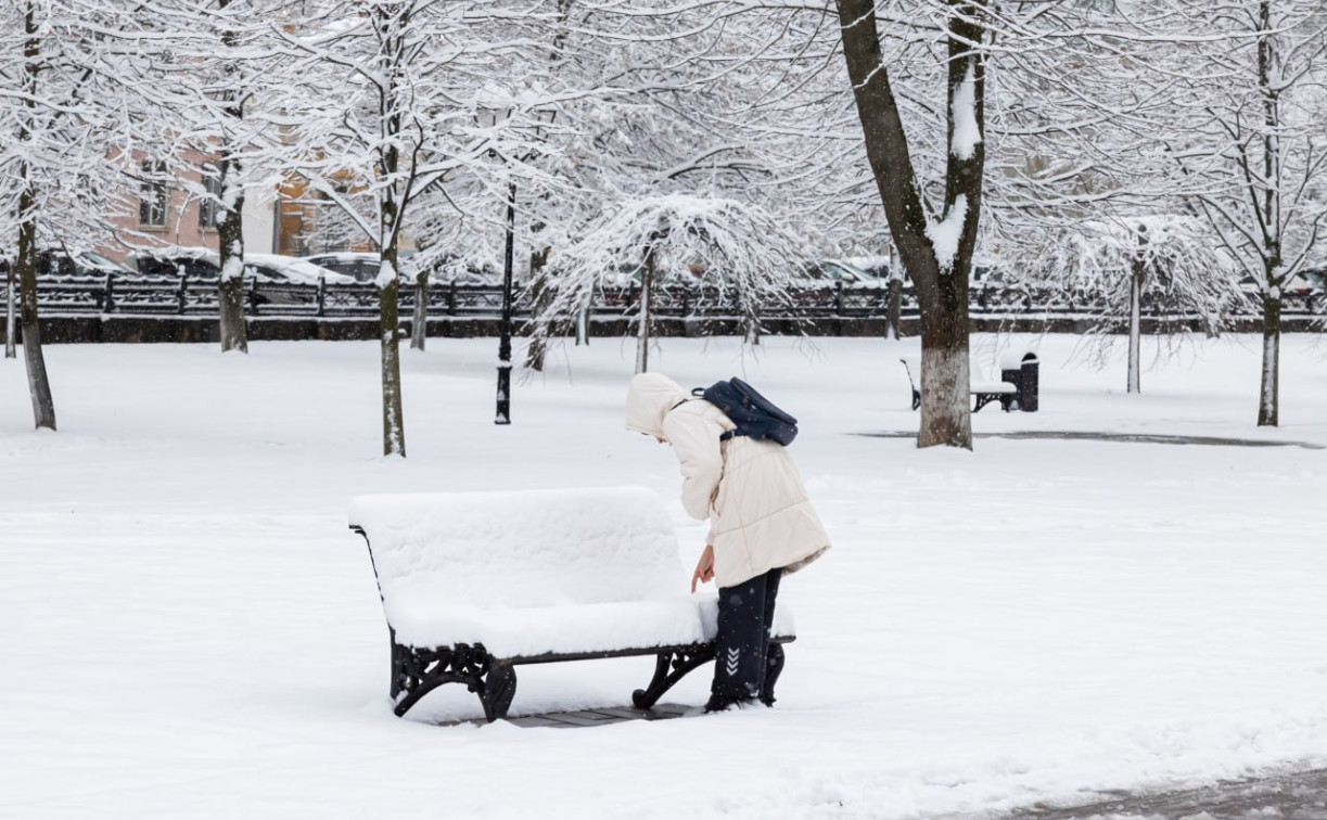 После снегопада в Туле и Алексине образовались полуметровые сугробы 