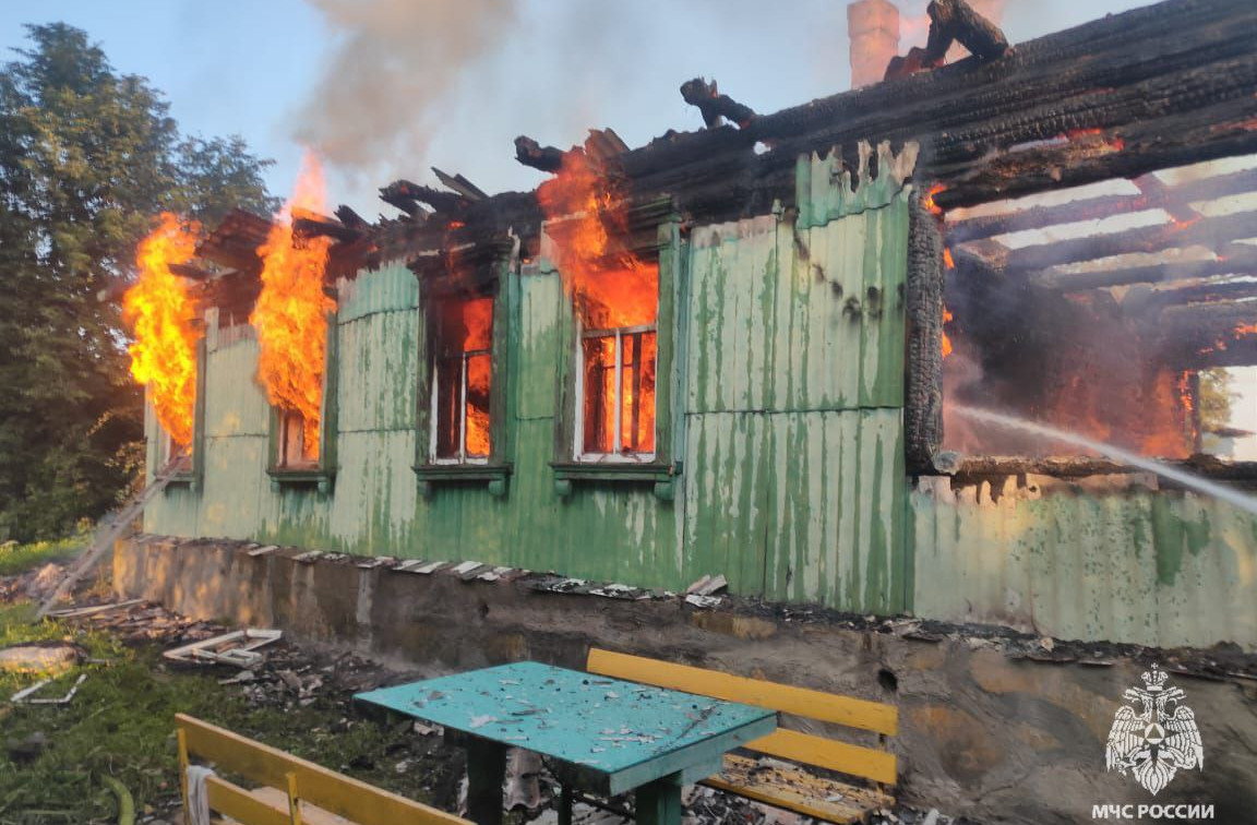 В Алексине при пожаре в доме погиб мужчина 