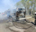 Под Тулой сгорел пассажирский автобус 