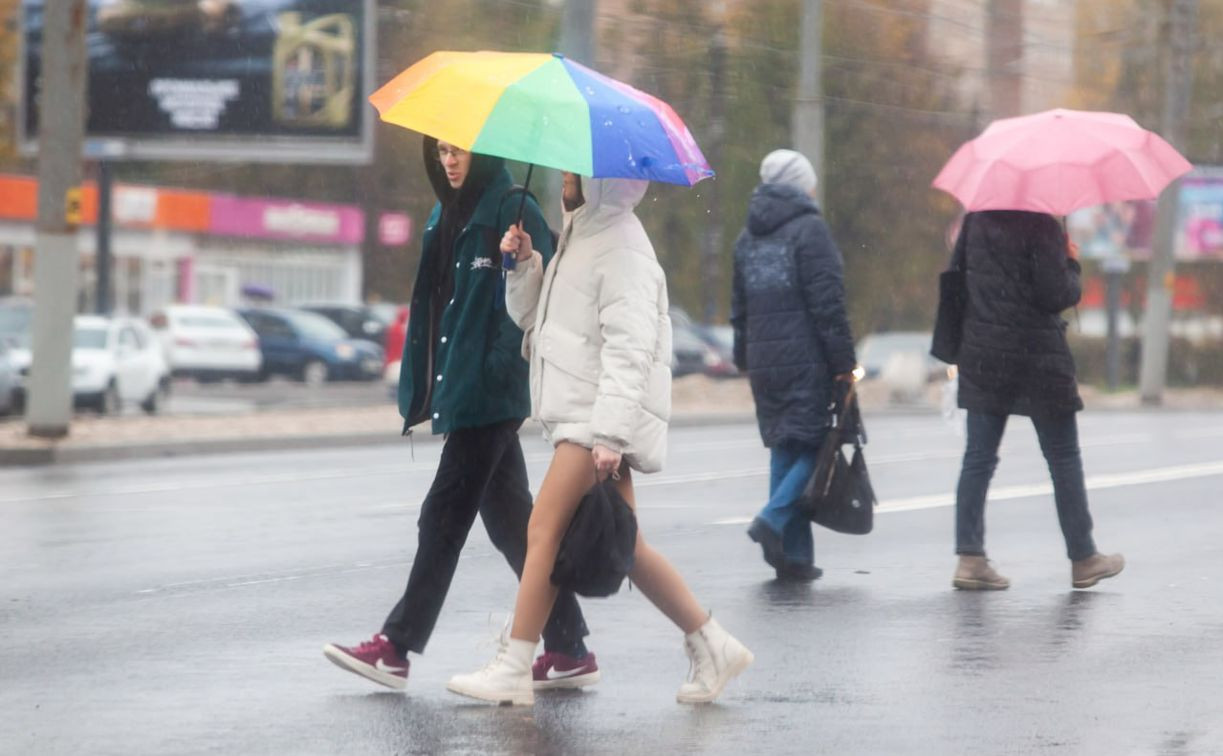 К концу недели в Центральной России проливные дожди сменятся мокрым снегом