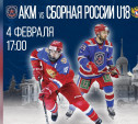 Хоккейный АКМ сыграет в Туле против сборной России U18