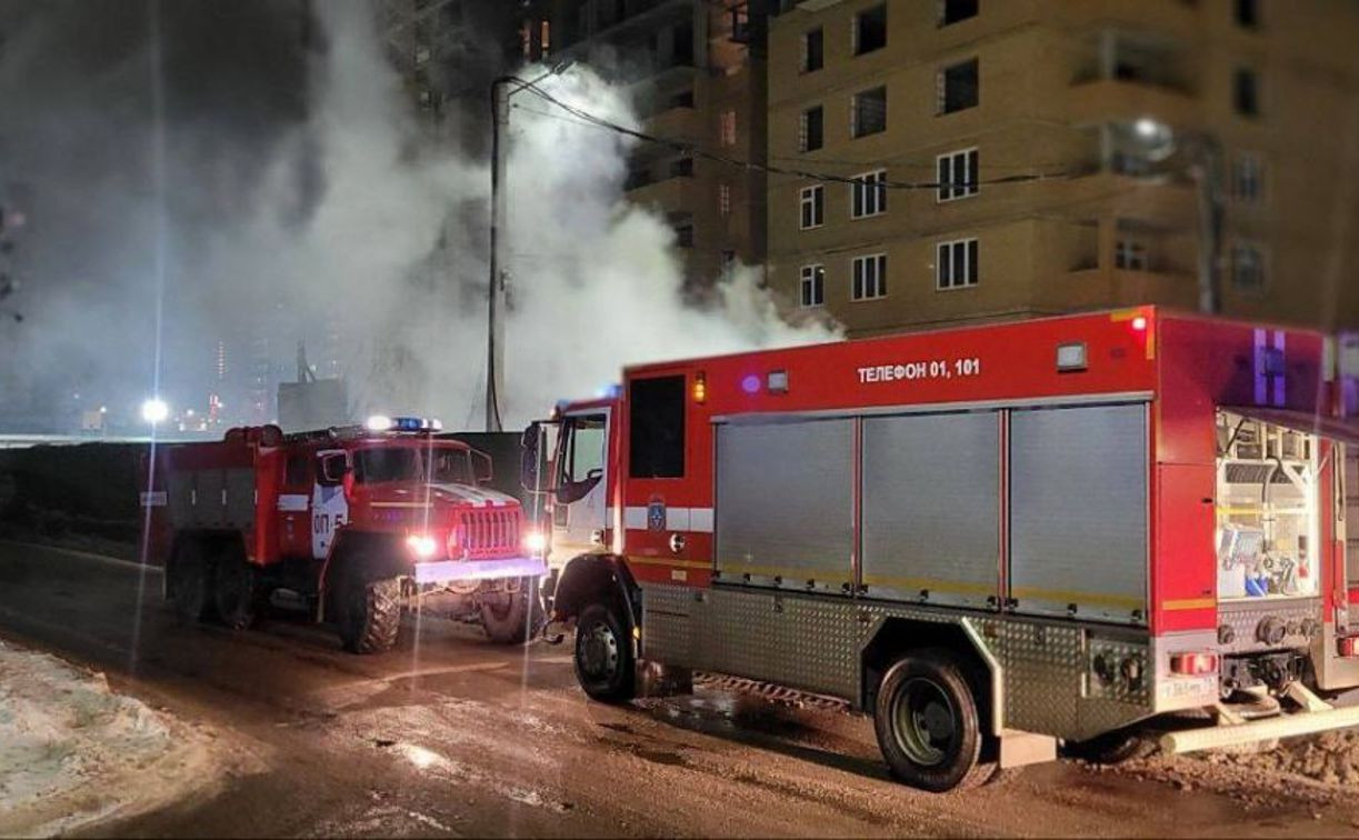 В Туле произошел пожар на территории ЖК «Престиж»