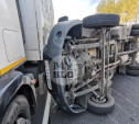 Три грузовика и легковушка: трасса М2 под Тулой частично перекрыта из-за массового ДТП