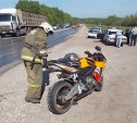 На дороге «Тула-Новомосковск» столкнулись МАН и мотоцикл