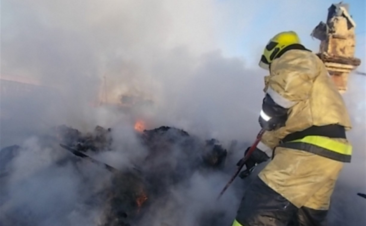 За неделю в Тульской области произошло тринадцать пожаров