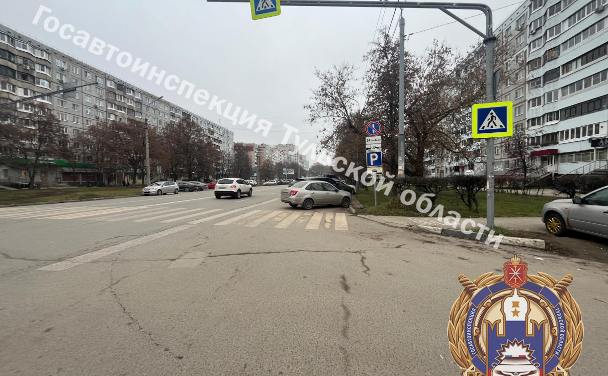 В Туле мужчина на Lada Priora снес пенсионерку на Лейтейзена