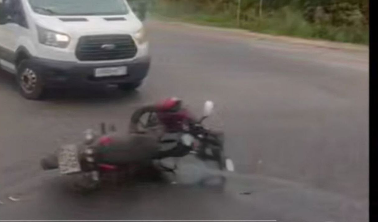 В Узловском районе мотоциклист влетел в легковушку