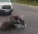 В Узловском районе мотоциклист влетел в легковушку