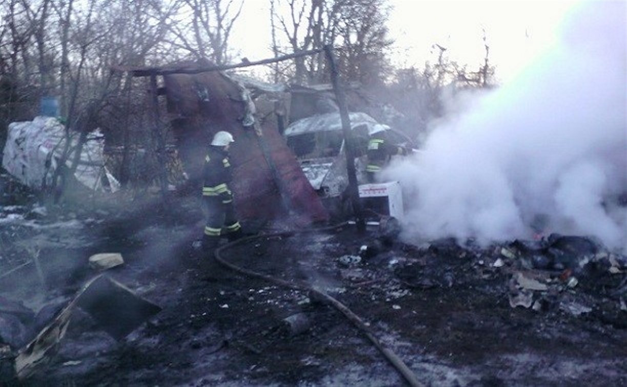 На пожаре в Чернском районе погиб мужчина