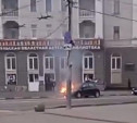 На ул. Первомайской в Туле на дороге загорелся автомобиль