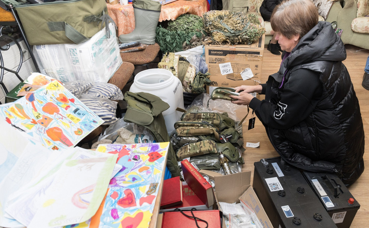 Тульским бойцам в зону СВО отправили очередной гуманитарный груз