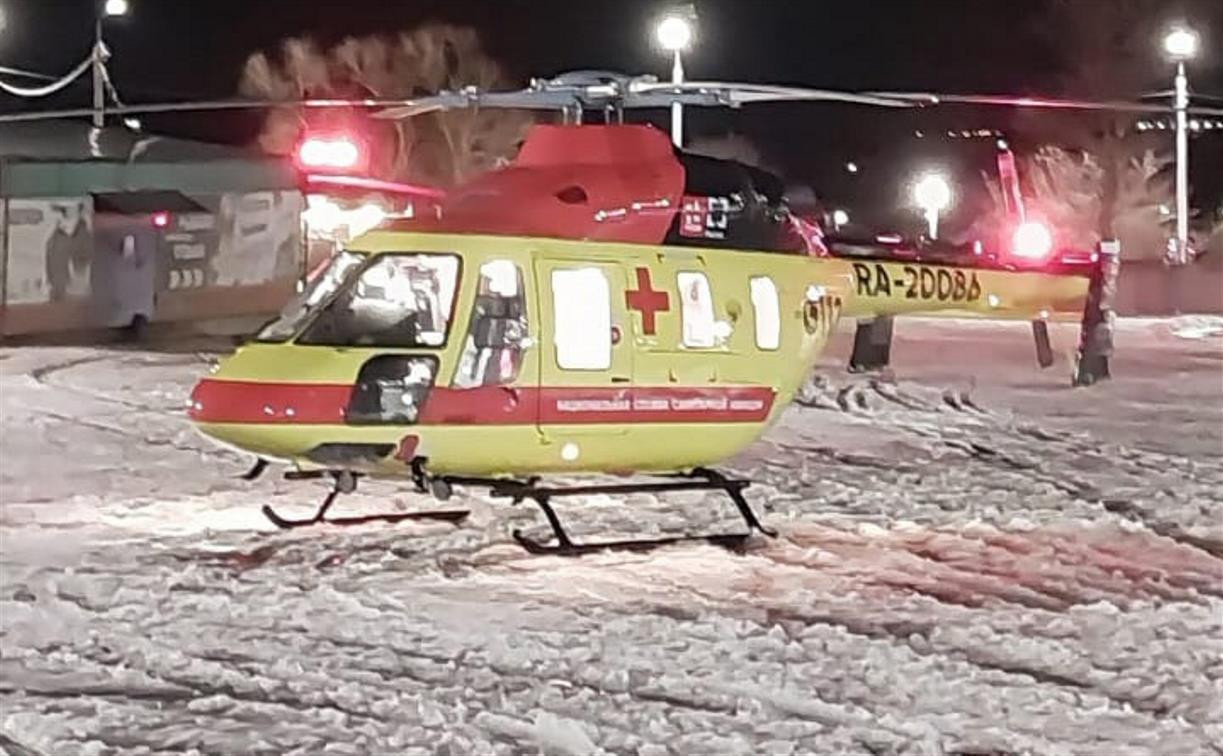 Пострадавшую в ДТП девушку вертолетом санавиации доставили из Ефремова в Тулу