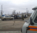 В Кимовске на перекрёстке столкнулись три автомобиля
