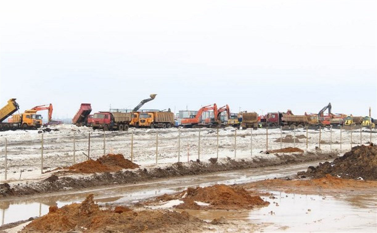 В индустриальном парке «Узловая» готовятся к строительству свайного поля