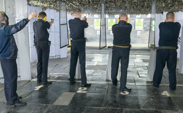 В Туле начальники полицейских подразделений сдали зачеты на уровень профподготовленности