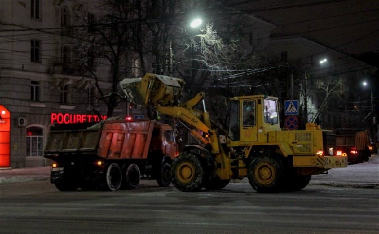 Ночью тульские улицы будут расчищать 115 единиц техники
