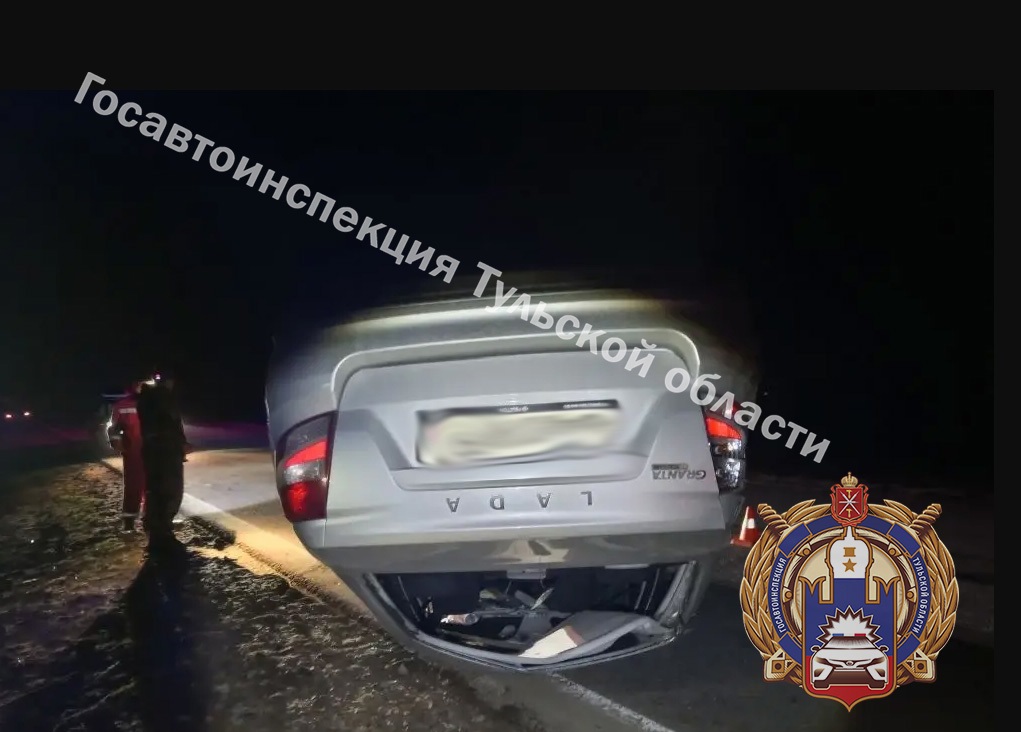 В Дубенском районе молодой водитель на «Гранте» разогнался и улетел в кювет 