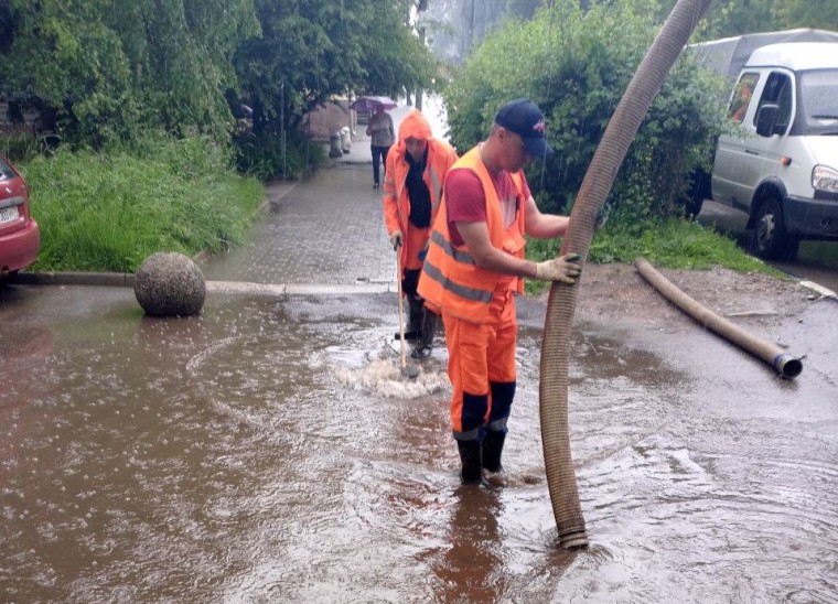 Куда туляки могут сообщить о затопленных после дождя улицах