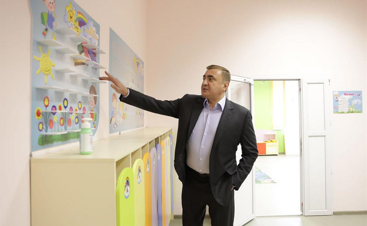 Алексей Дюмин посетил новый детский сад в Алексине